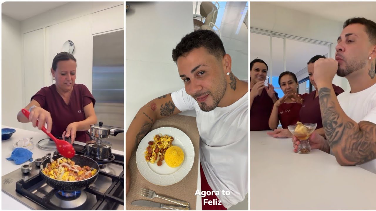 ✅ AS EMPREGUESTES FIZERAM O JANTAR PREFERIDO DE CARLINHOS MAIA 