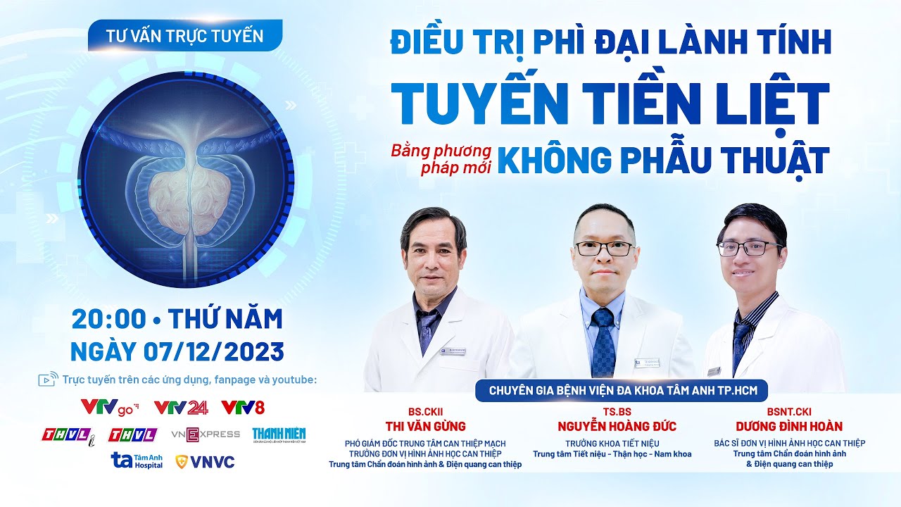 🔥Điều trị phì đại lành tính tuyến tiền liệt bằng phương pháp mới, không phẫu thuật