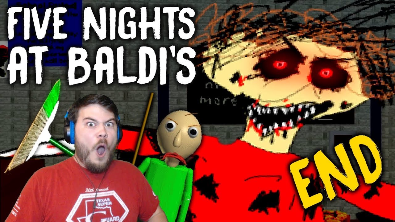 I BEAT BALDI'S GAME!! | Five Nights at Baldi's: Nightmare Edition (ENDING + EXTRAS!)