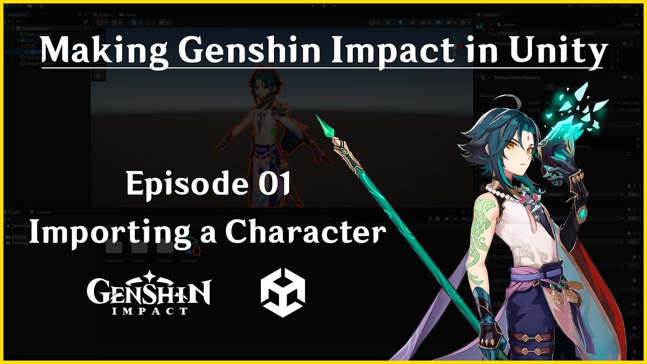 How to make Genshin Impact on Unity | Episode 01 | Importing Genshin Impact Character Models