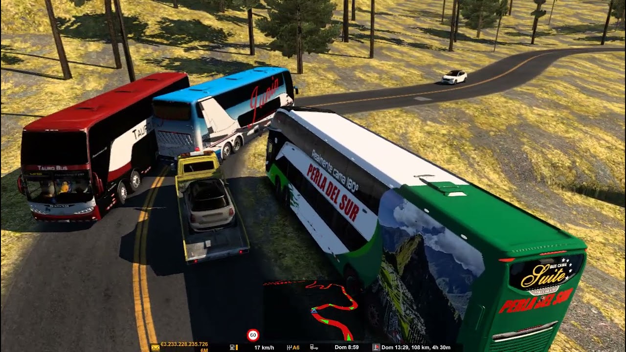 Huancavelica  - Concepción   G8 8x2 jh3d. Bus Perla del Sur   ETS2 