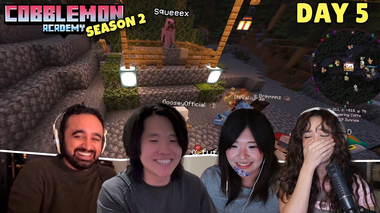 Best of Abe's Cobblemon Academy Season 2 Day 5 ft. Toast, Valkyrae, Miyoung, Sykkuno, Squeex & more
