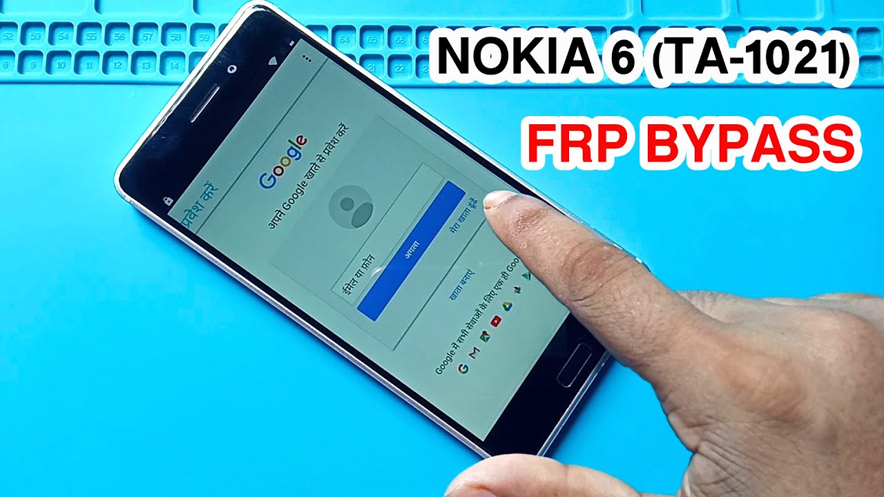 NOKIA 6 (TA-1021) FRP UNLOCK / GOOGLE ACCOUNT BYPASS