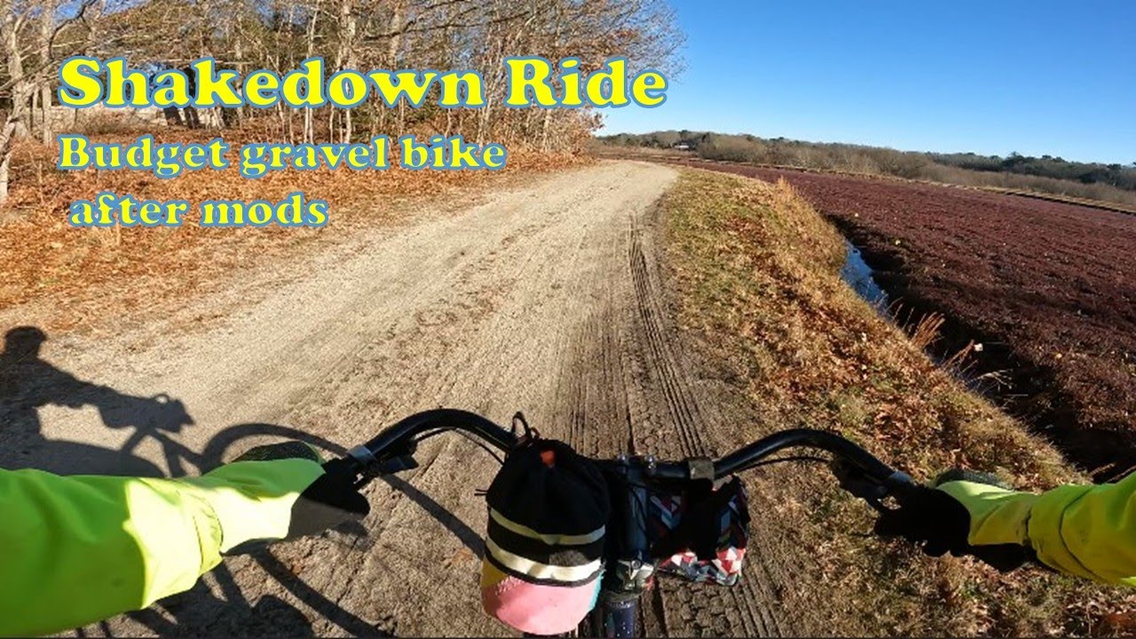 Winter ride on the Schwinn Hybrid after mods