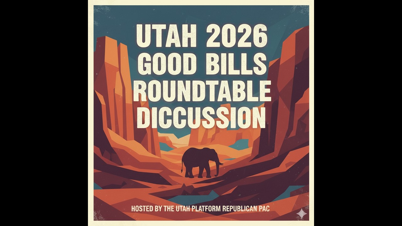 Utah 2026 Legislature GOOD BILLS.  Roundtable hosted by the Platform Republicans PAC.