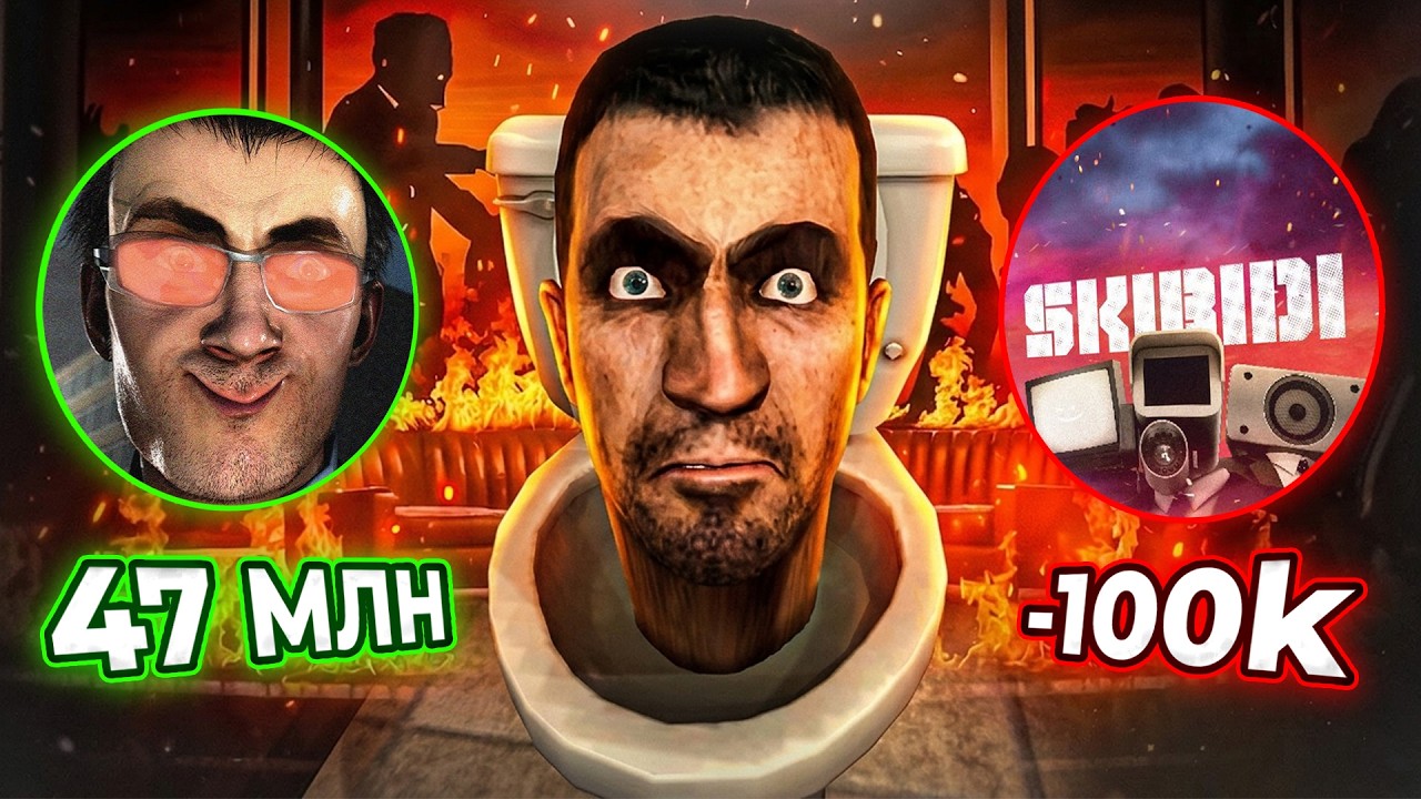 Что происходит с каналом Скибиди Туалет?