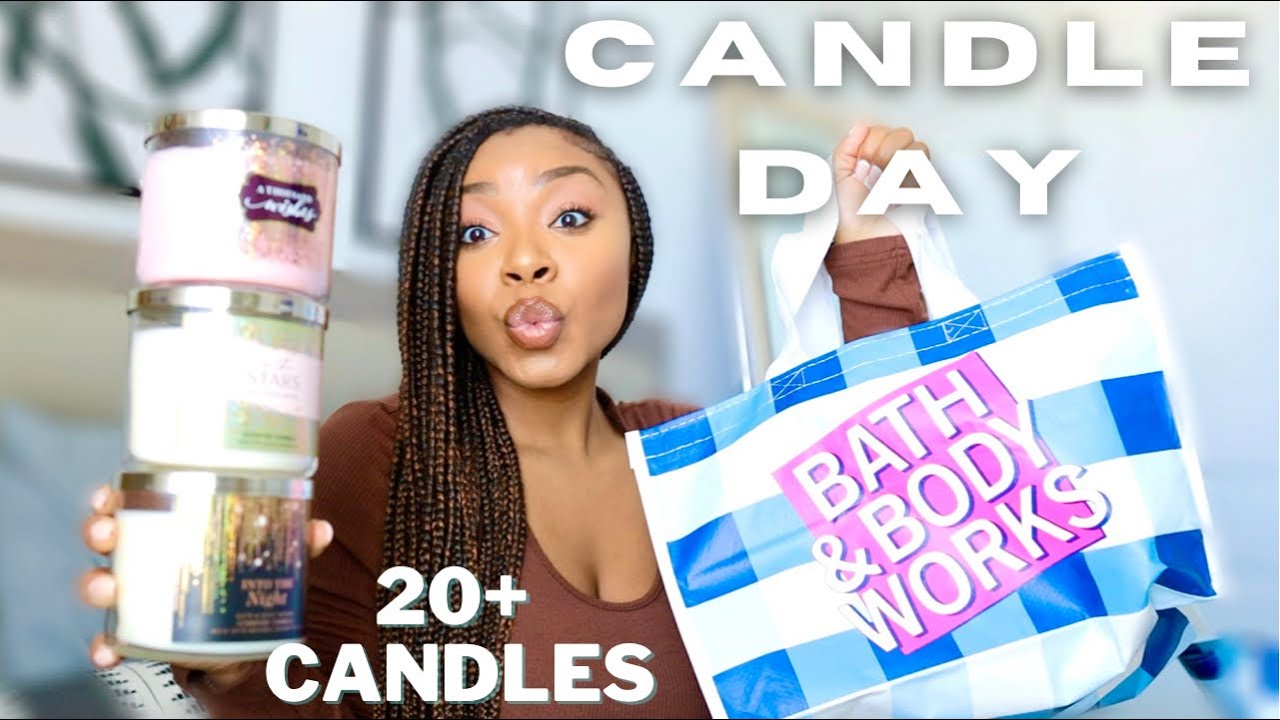 BATH & BODY WORKS CANDLE DAY SHOP WITH ME VLOG + HUGE HAUL | BIGGEST CANDLE HAUL | Vlogmas #3