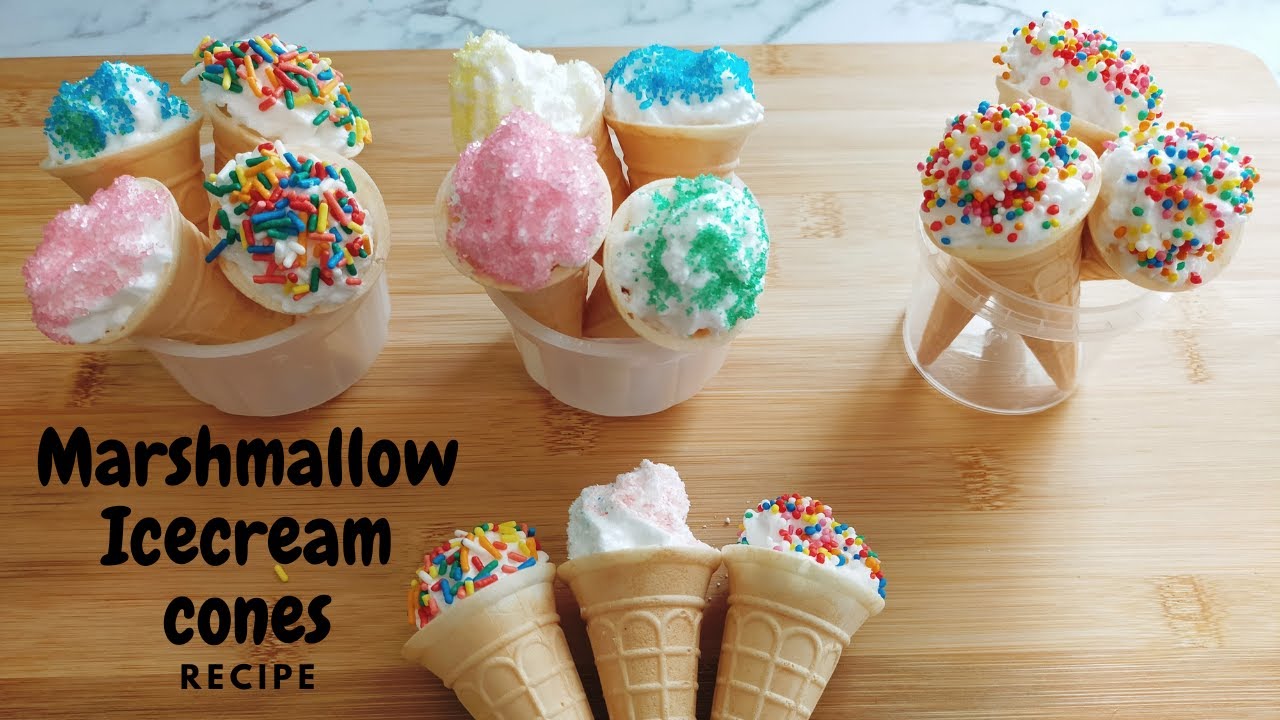 How to make MARSHMALLOW CONES | Marshmallow Cones Recipe