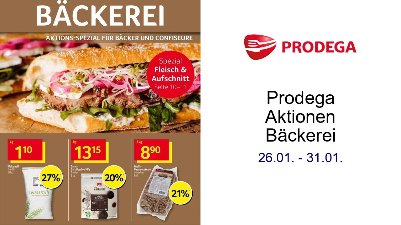 Prodega Aktionen Bäckerei 26.01. - 31.01.