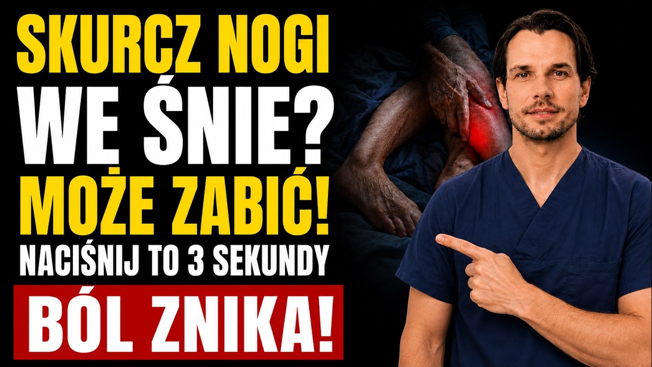 Złapał Cię SKURCZ NOGI? Tylko 3 Sekundy &mdash; Zr&oacute;b To, Aby Natychmiast Złagodzić B&Oacute;L!