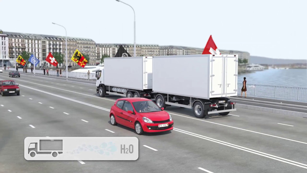 Green GT H2 Truck | Animation 3D SPHERE VIRTUELLE