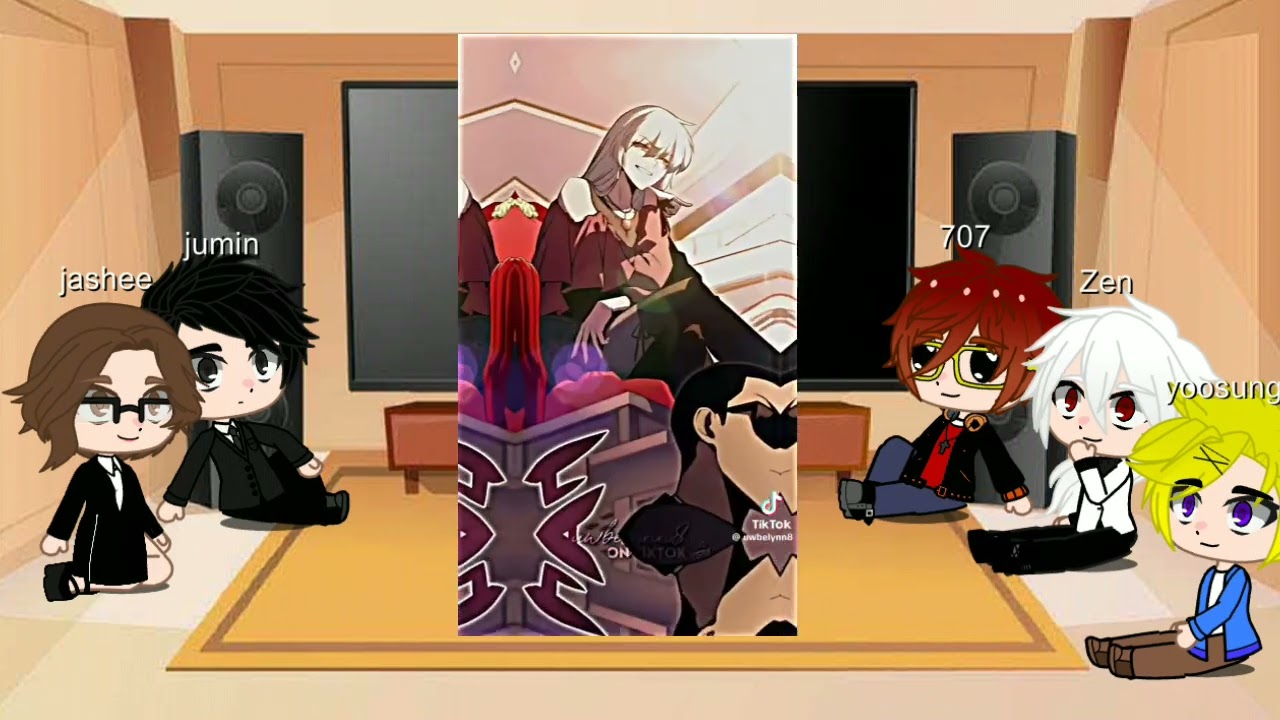 ★ mystic messenger react to Mc as ★