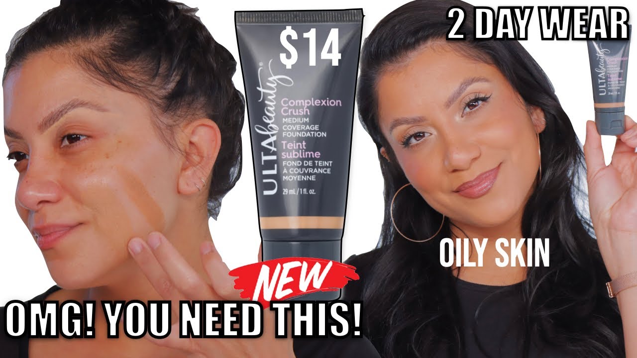 2 DAY WEAR TEST *new* ULTA BEAUTY COLLECTION COMPLEXION CRUSH FOUNDATION *oily skin* |MagdalineJanet