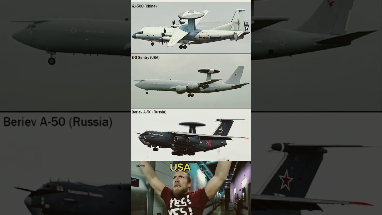 🇨🇳 China KJ-500 vs 🇺🇸 USA E-3 Sentry vs 🇷🇺 Russia A-50 &ndash; Sky Watchers Showdown..2025