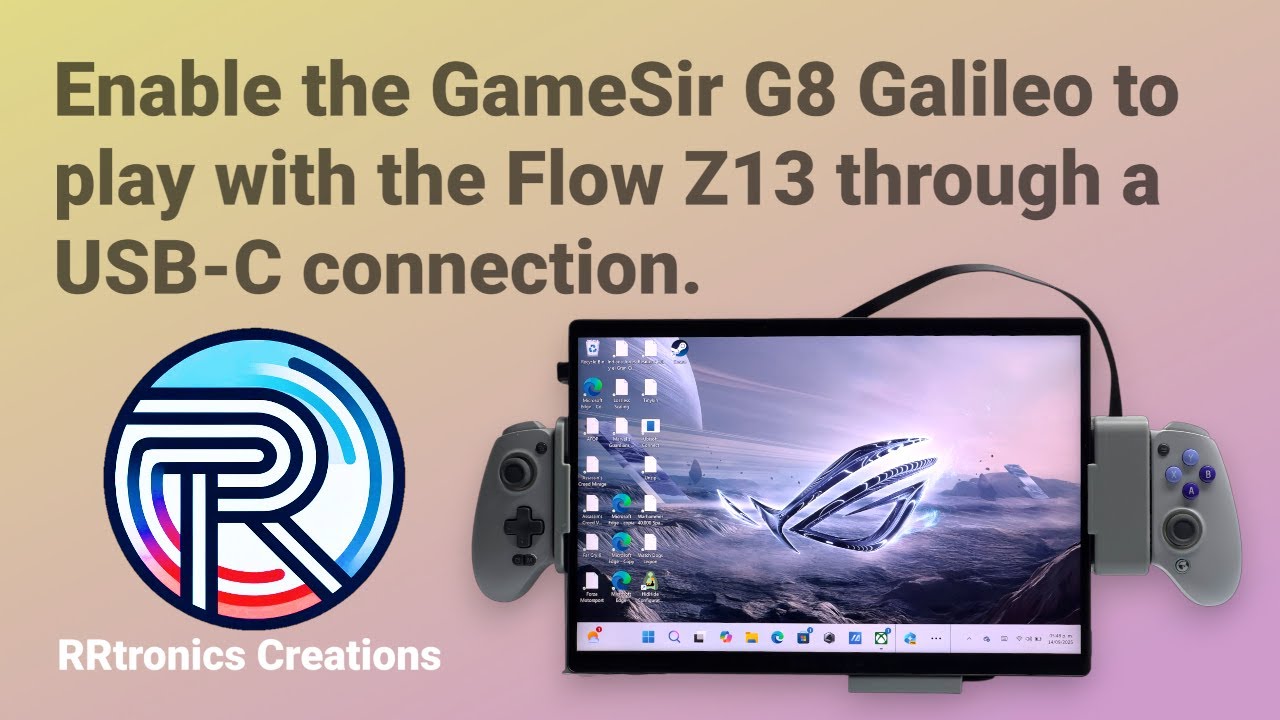 Gamesir G8 Galileo USB-C + держатели для Asus rog flow Z13 2025