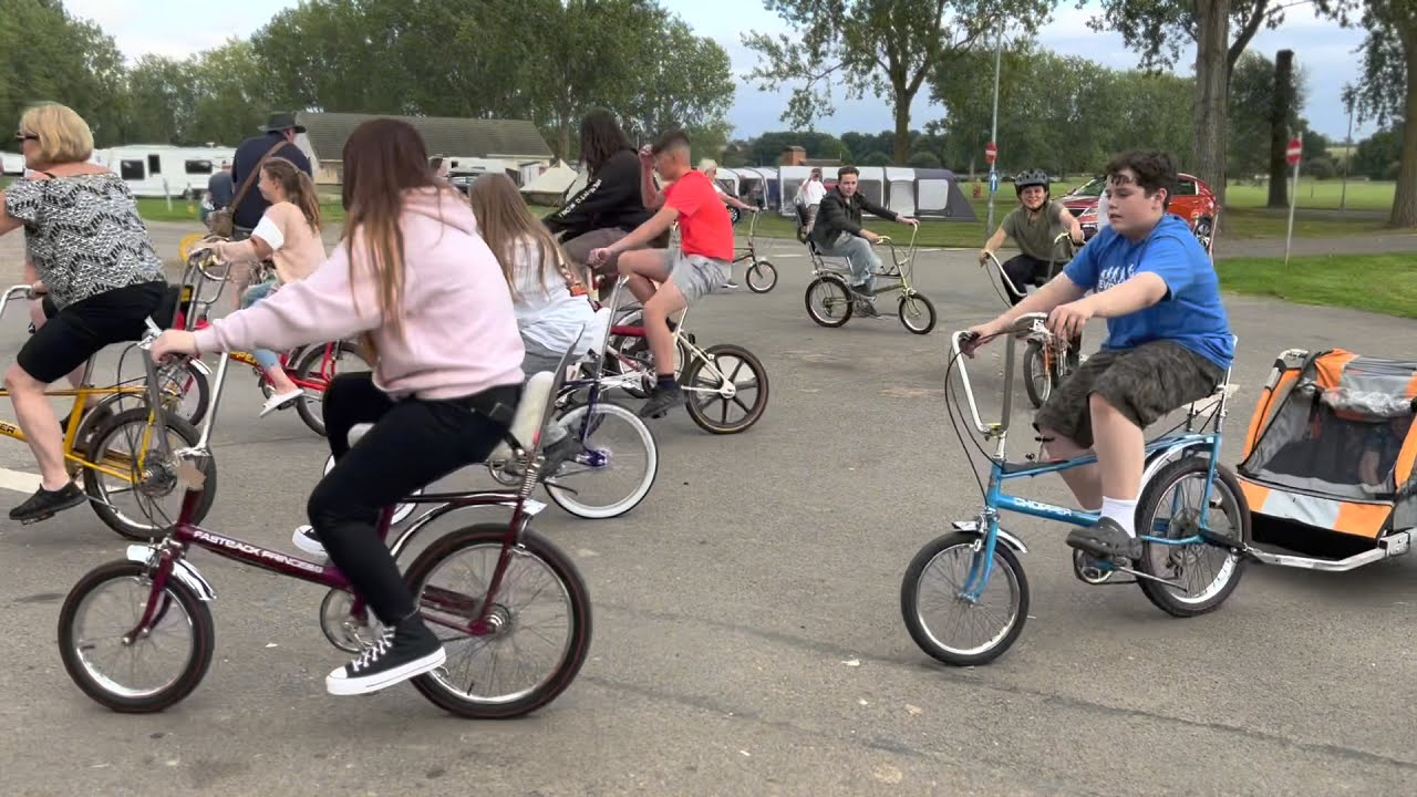 The Raleigh Retro Show 2021. Northampton. Chopper, Triang, Fastback, Schwinn, Musclebikes. Billing.