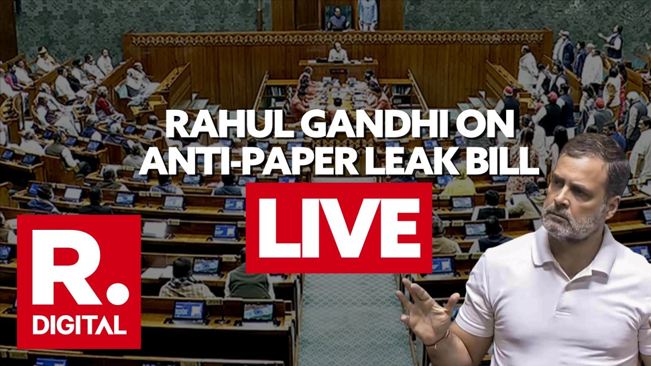 LIVE: Rahul Gandhi On Anti-Paper Leak Bill | Lok Sabha | PM Modi | Amit Shah | NEET | CJP