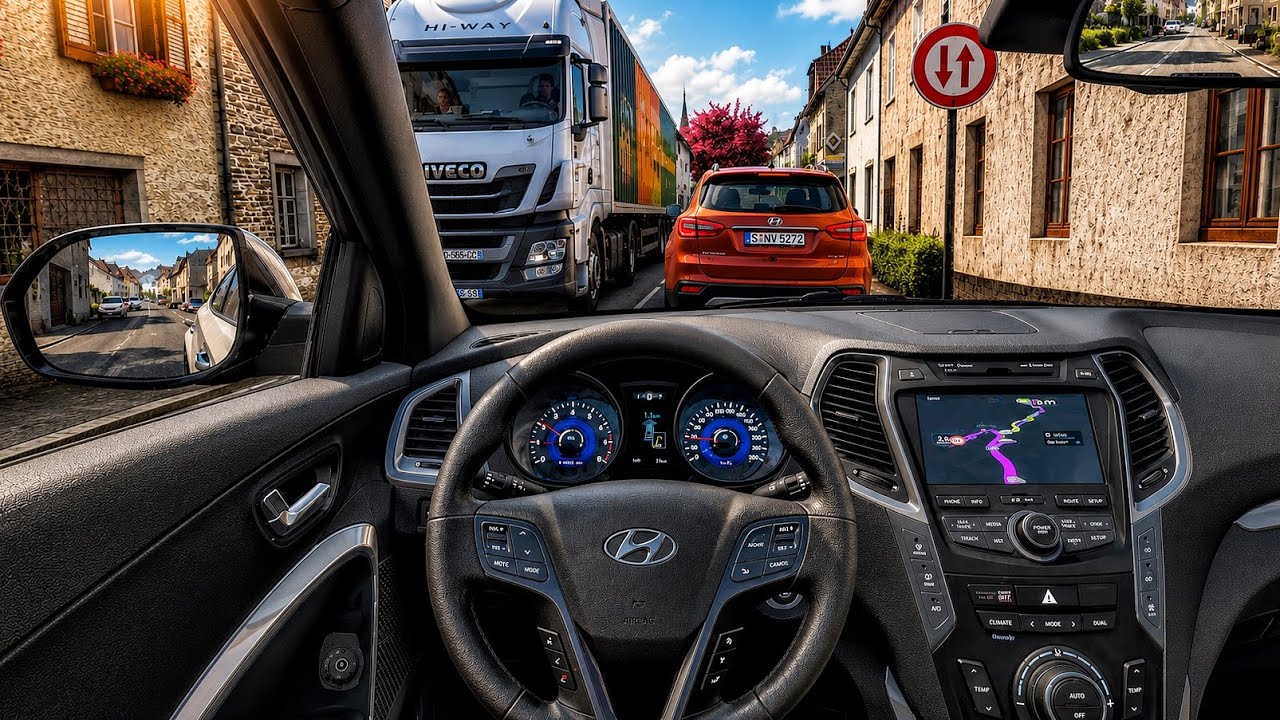 Can the Hyundai Santa Fe Handle These Narrow Roads? | ETS2 Realistic Driving 