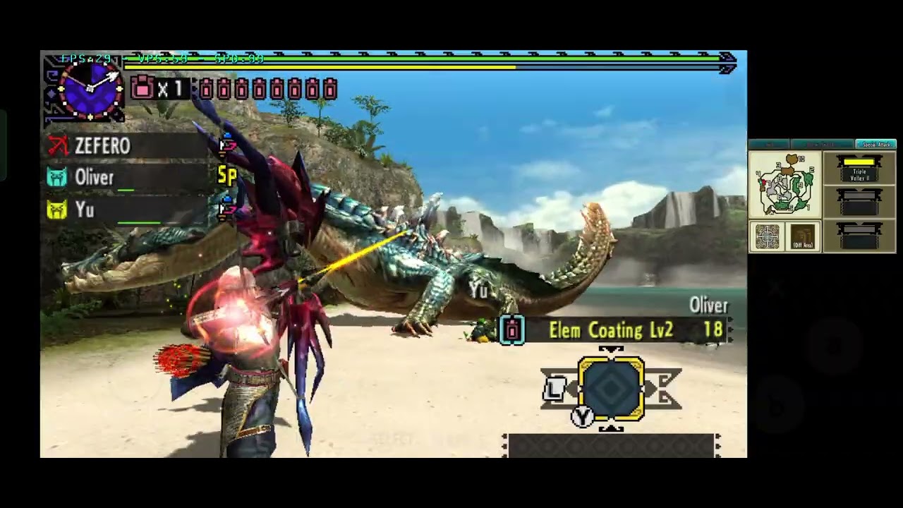 Lagiacrus hunt Monster Hunter XX double cross 