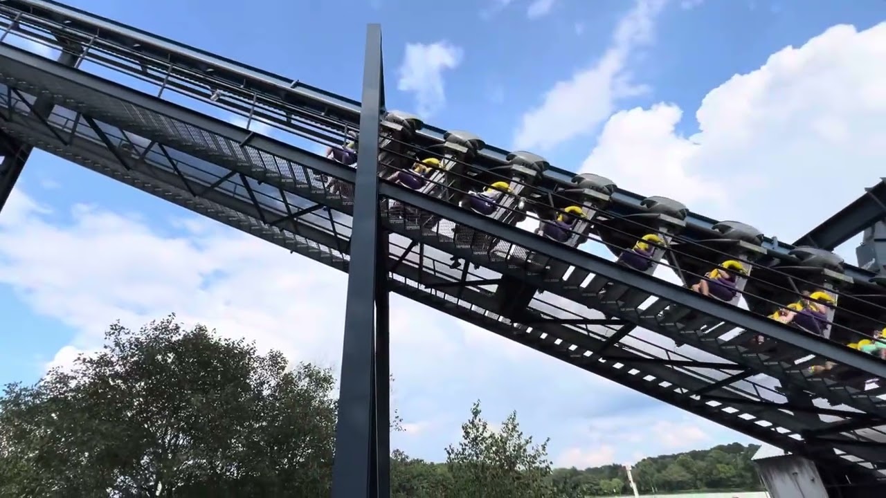 Batman The Ride off ride Six Flags Over Georgia (August 24/2025)
