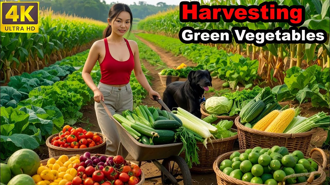 72 Hours Harvesting Organic Vegetables & Selling At The Village Market  - Raising Rabbits!