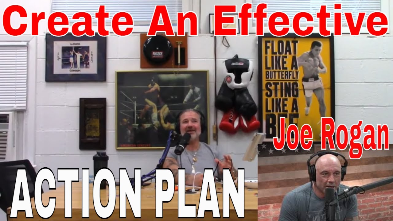 Create An Effective Action Plan. Joe Rogan and I get a move on