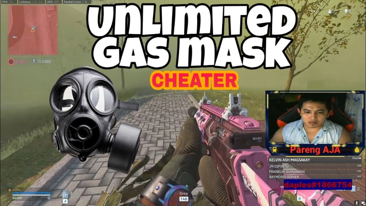Unlimited Gas Mask cheat | Call Of Duty Warzone | Cheating Season 6