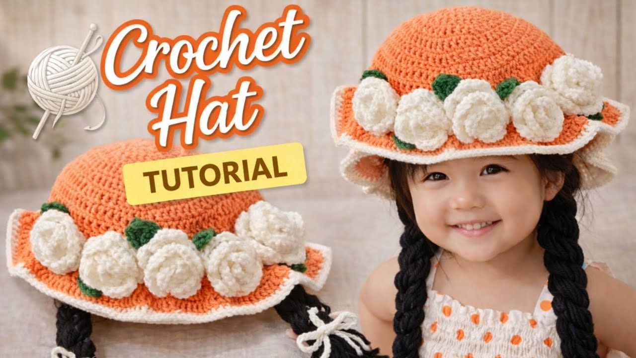 Crochet Choti / Beanie Hat for All Sizes | Baby to Adult | Easy Crochet Tutorial