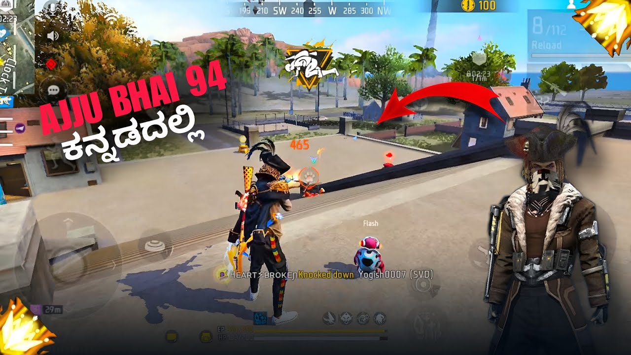 Ajju Bhai Bundle With Game Play 🤯 Garena Free Fire Kannada || #freefire #kannada #thedd #volter 