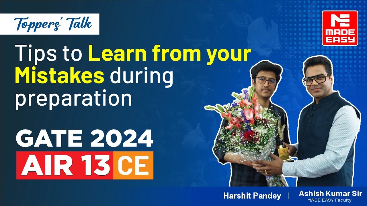 GATE 2024 Ranker | Civil Engineering (CE) | AIR 13 | Harshit Pandey | Preparation Strategy