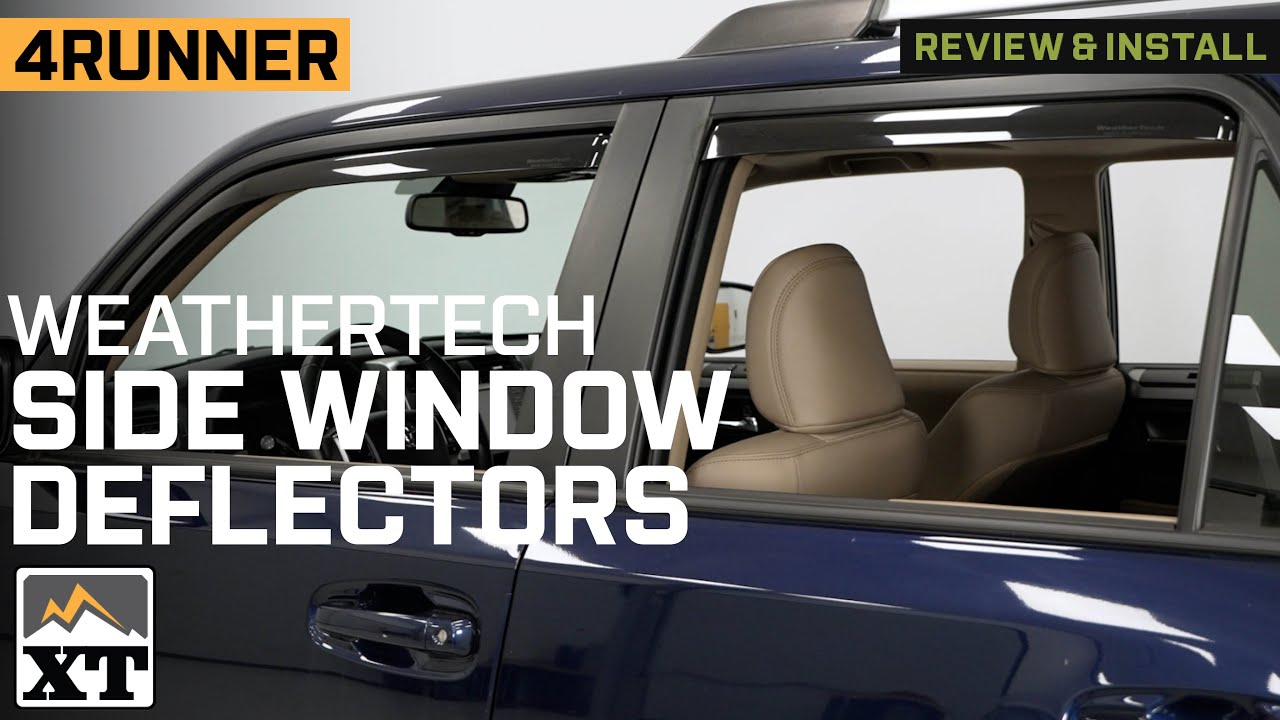 2010-2024 4Runner Weathertech Side Window Deflectors Review & Install