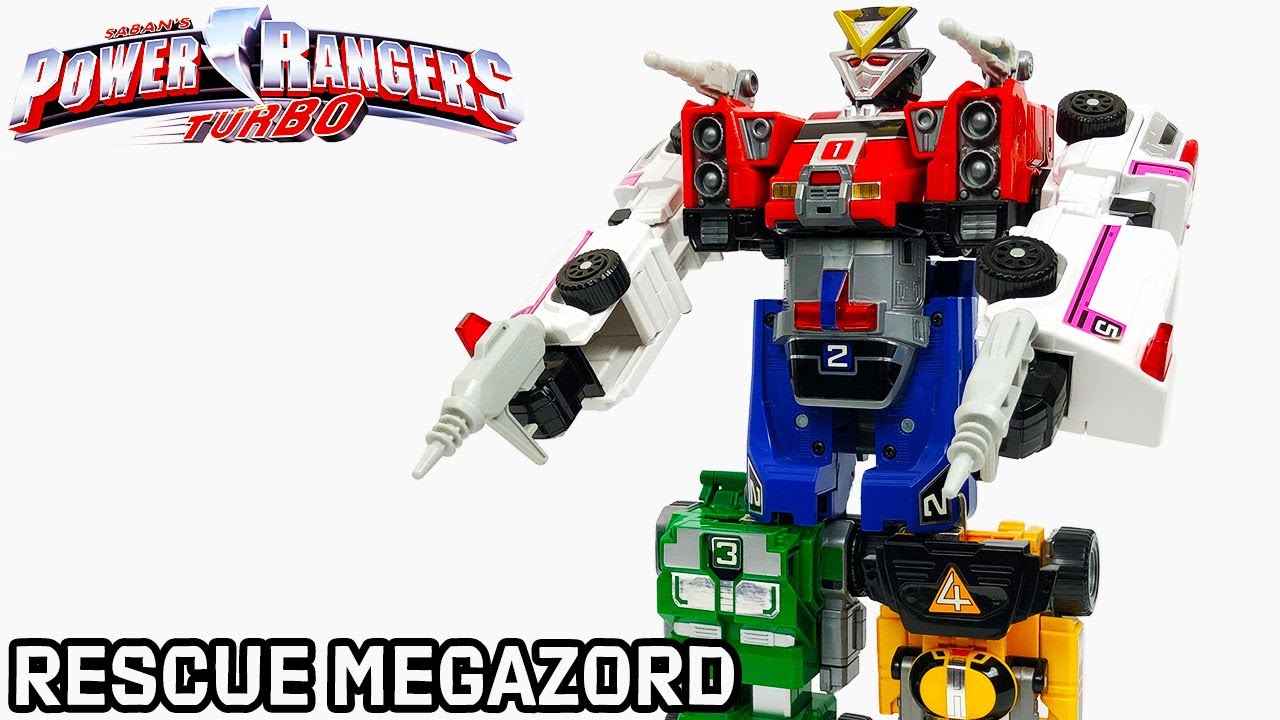 Turbo Rescue Megazord Review - Power Rangers Turbo