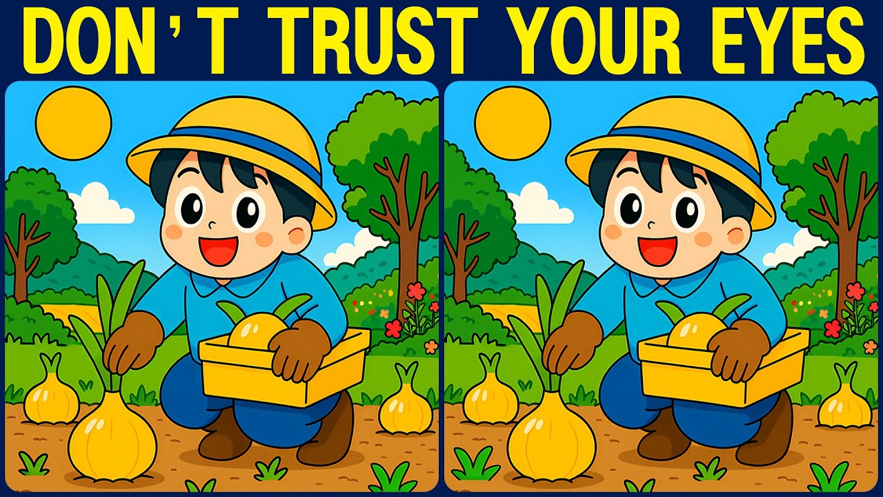 [Spot the Difference Brain Training] Try this slightly tricky puzzle.