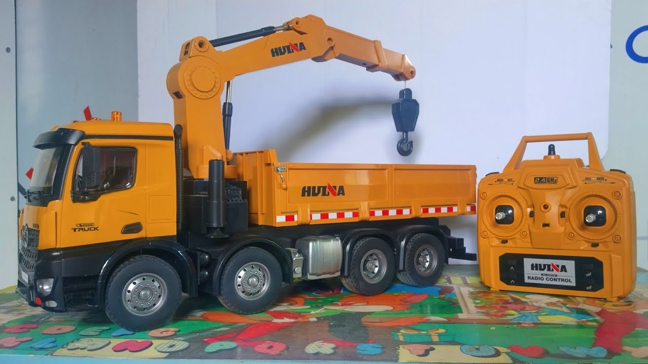unboxing huina 1538, review truck huina 1538