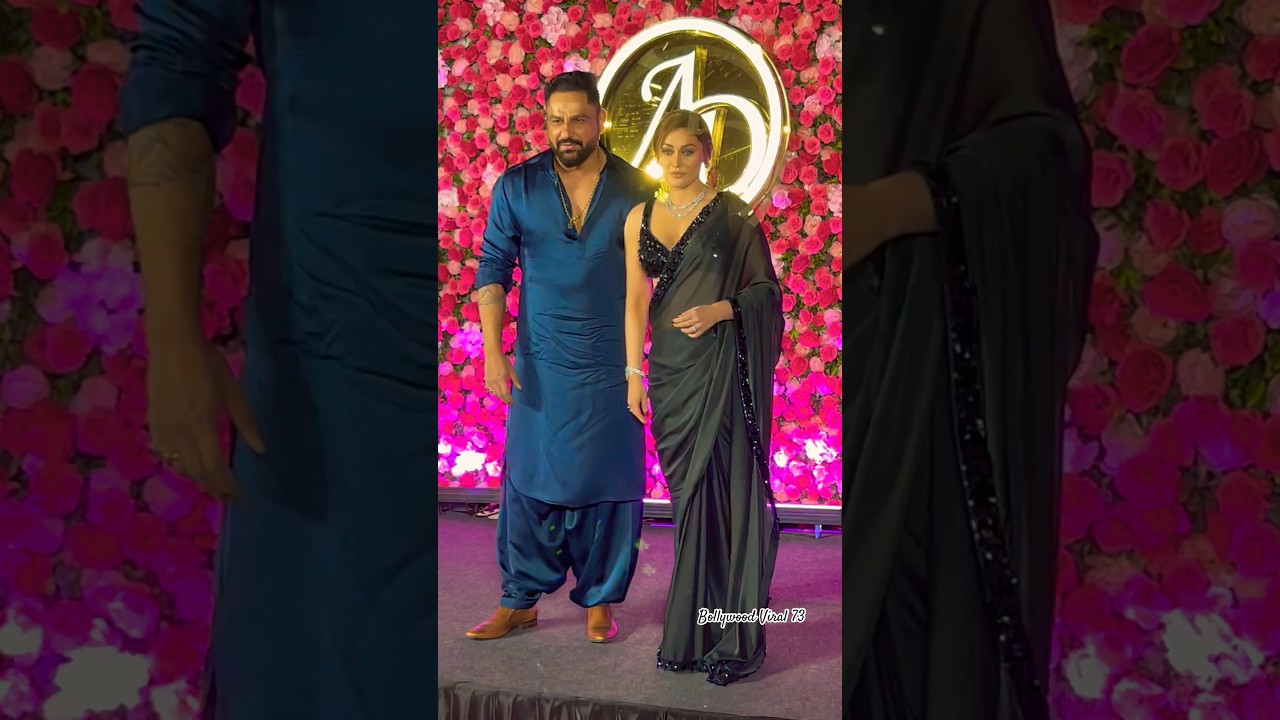 Shefali Zariwala With Husband At #artisingh Sangeet Nights ❤️ #shefalijariwala #viral #shorts