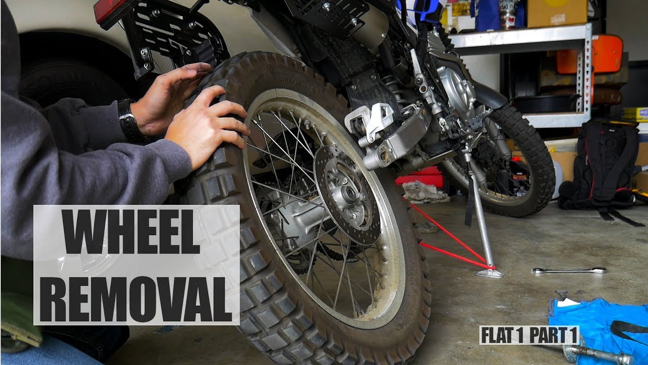 XT250 Maintenance: Changing a Tire Part 1/3 (Removing the rear wheel)