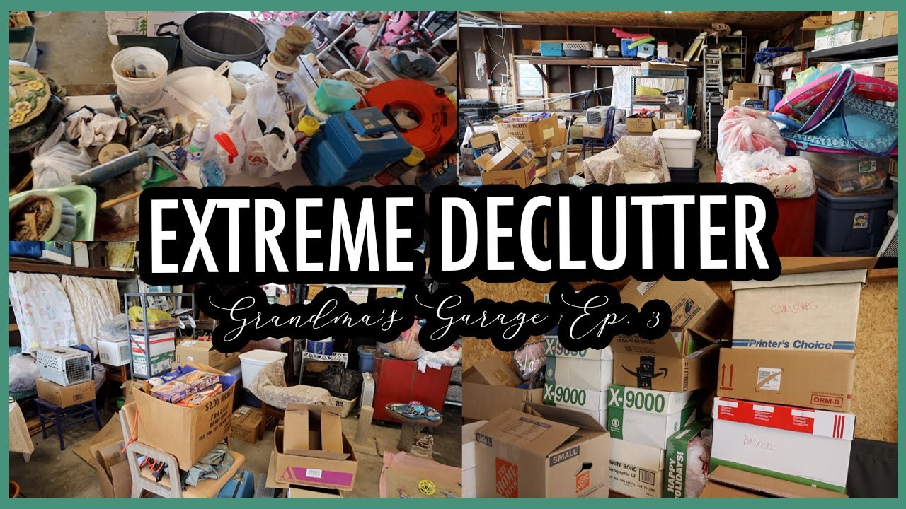 GRANDMA'S GARAGE DECLUTTER! | How To Start an Overwhelming Project