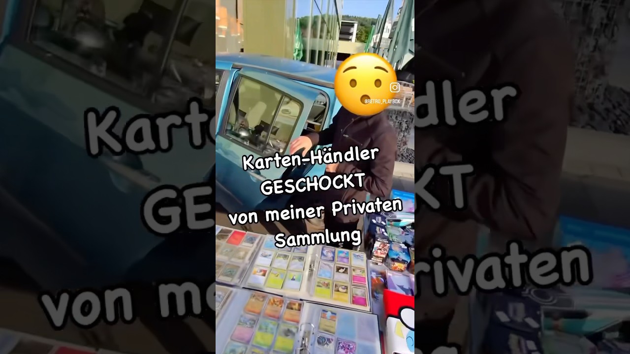 Ich SCHOCKE H&auml;ndler mit meiner Sammlung 😳 #flohmarkt #pokemon #yugioh #sammlung #sammelkarten