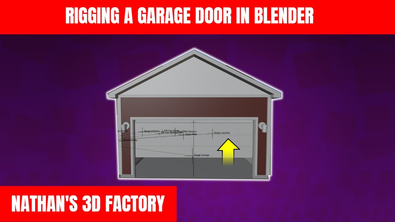 Rigging a Garage Door in Blender | Nathan's 3D Factory