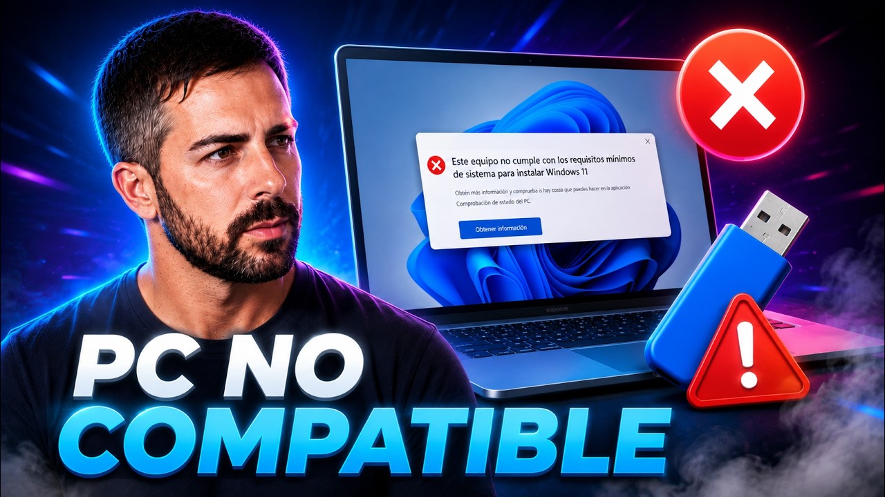 ✅ Como Instalar WINDOWS 11 25H2 En PC NO COMPATIBLE Sin USB Y Sin Perder Nada