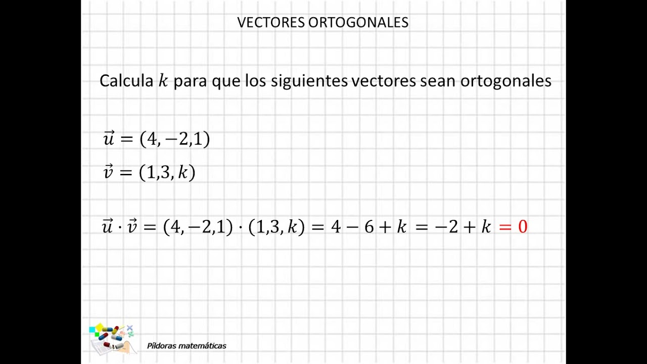 12 Vectores ortogonales
