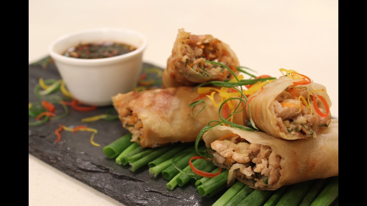Chicken Spring Rolls | Chinese Cuisine  | Sanjeev Kapoor Khazana
