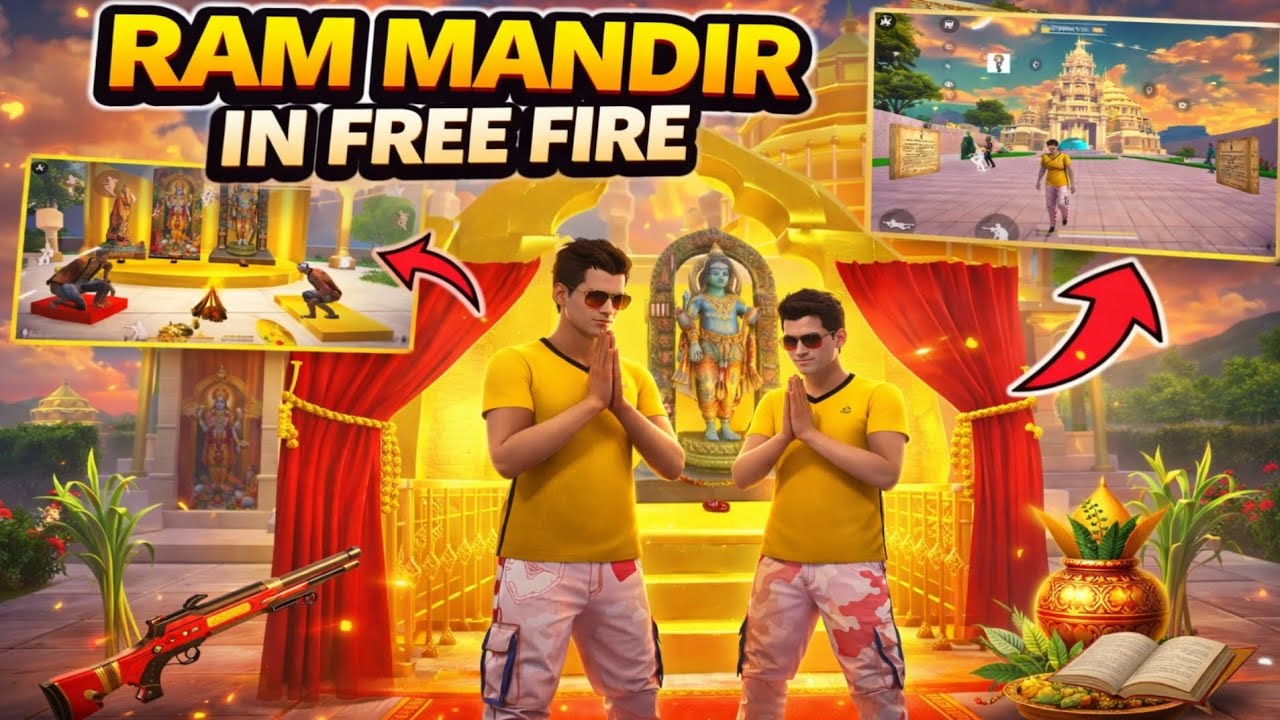 FREE FIRE में बना RAM MANDIR 😍 | Craftland Map | Full Tour
