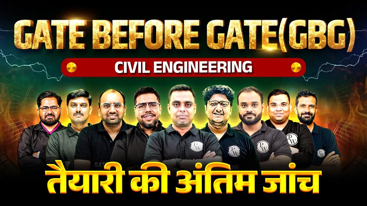 GATE Before GATE (GBG) 2026 | Civil Engineering | Mission GATE 2026