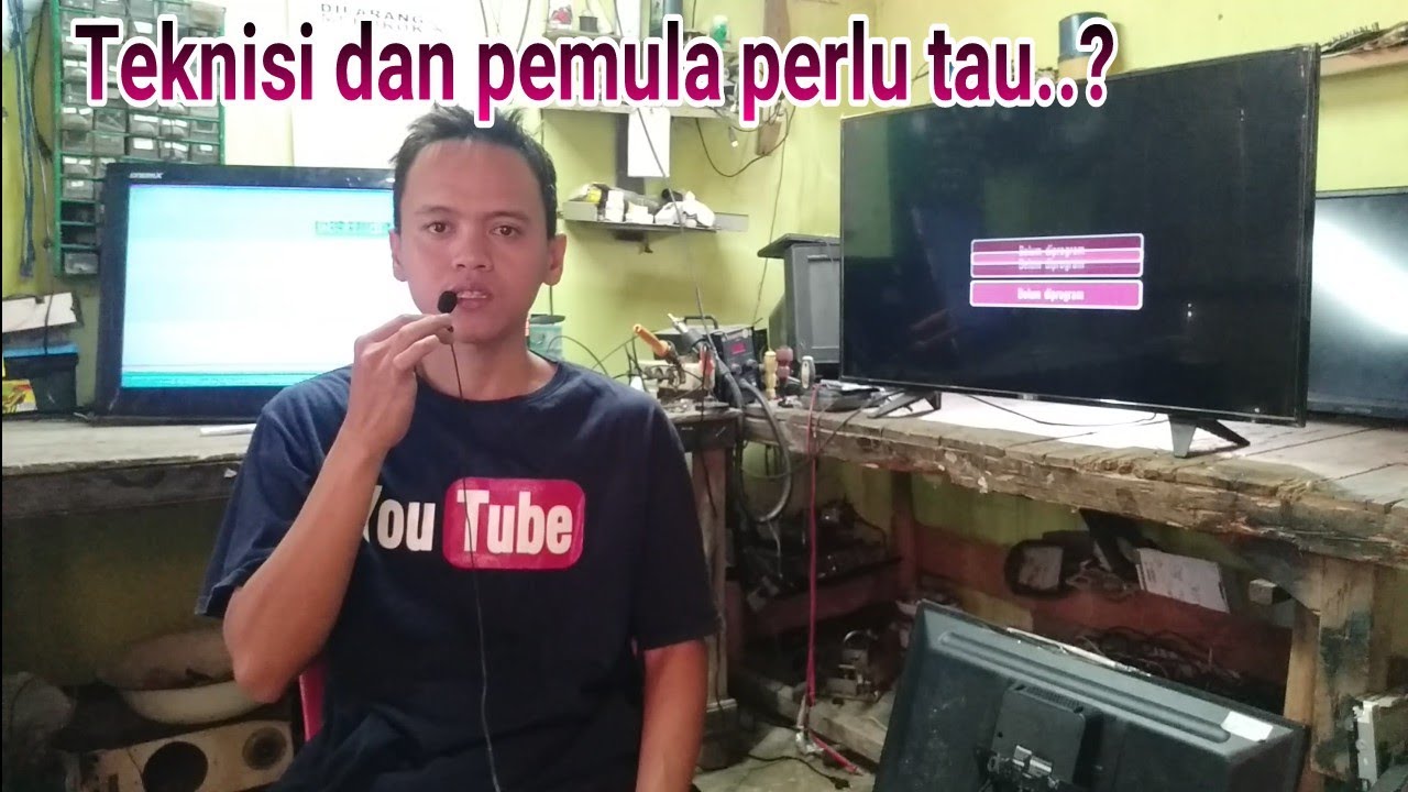 Trik tv LCD bergaris # mengetahui jalur gate row  yang rusak.