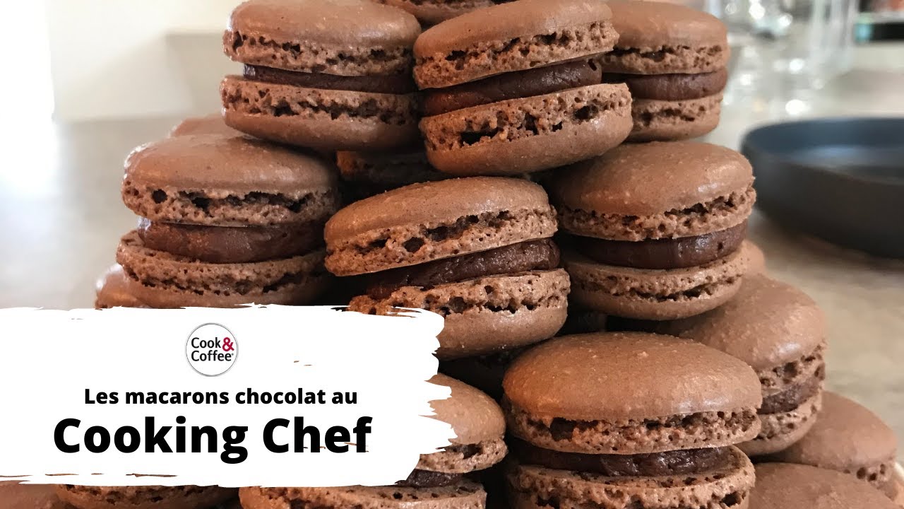Les macarons chocolat au Cooking Chef