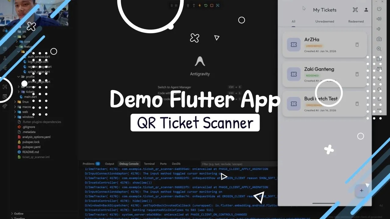 IT Flutter App | QR Ticket App