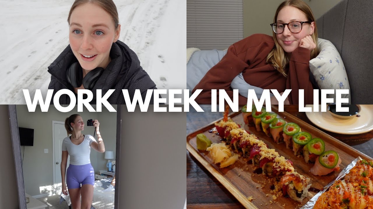 9-5 WORK WEEK IN MY LIFE | trader joe's haul, wfh, snow days, putt shack & book review