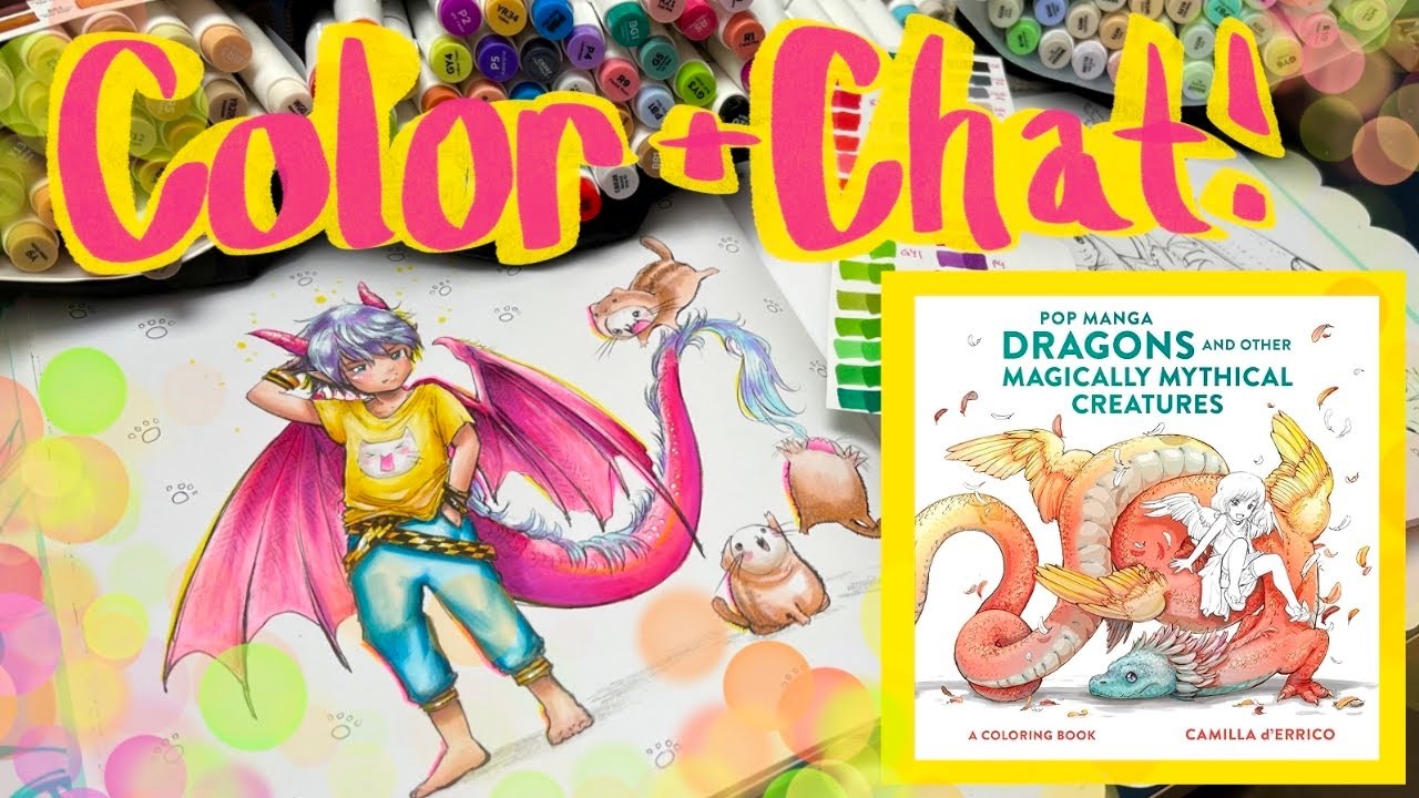 Ohuhu Alcohol Markers and Prismacolor Colored Pencils | Camilla d’Errico Adult Coloring Book