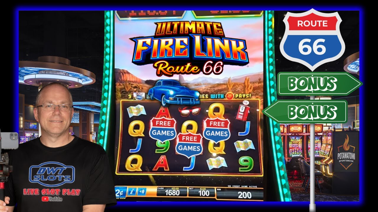 Chasing BIG Bonuses on Ultimate Fire Link Route 66